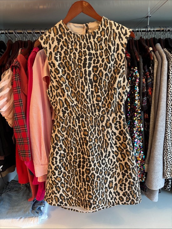 Alice + Olivia Dresses & Skirts - Alice + Olivia Leopard Print Sleeveless Mini Dress